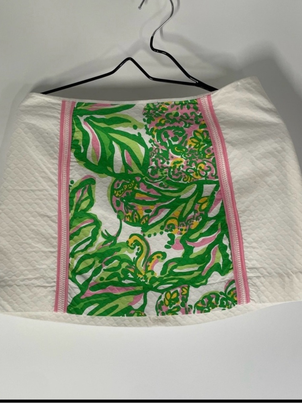 Lilly Pulitzer Pink, Green & Yellow Tropical Mini Skirt